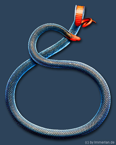 Blaue Rotkopfviper